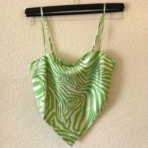 Princess Poly Avalon Green & White Top